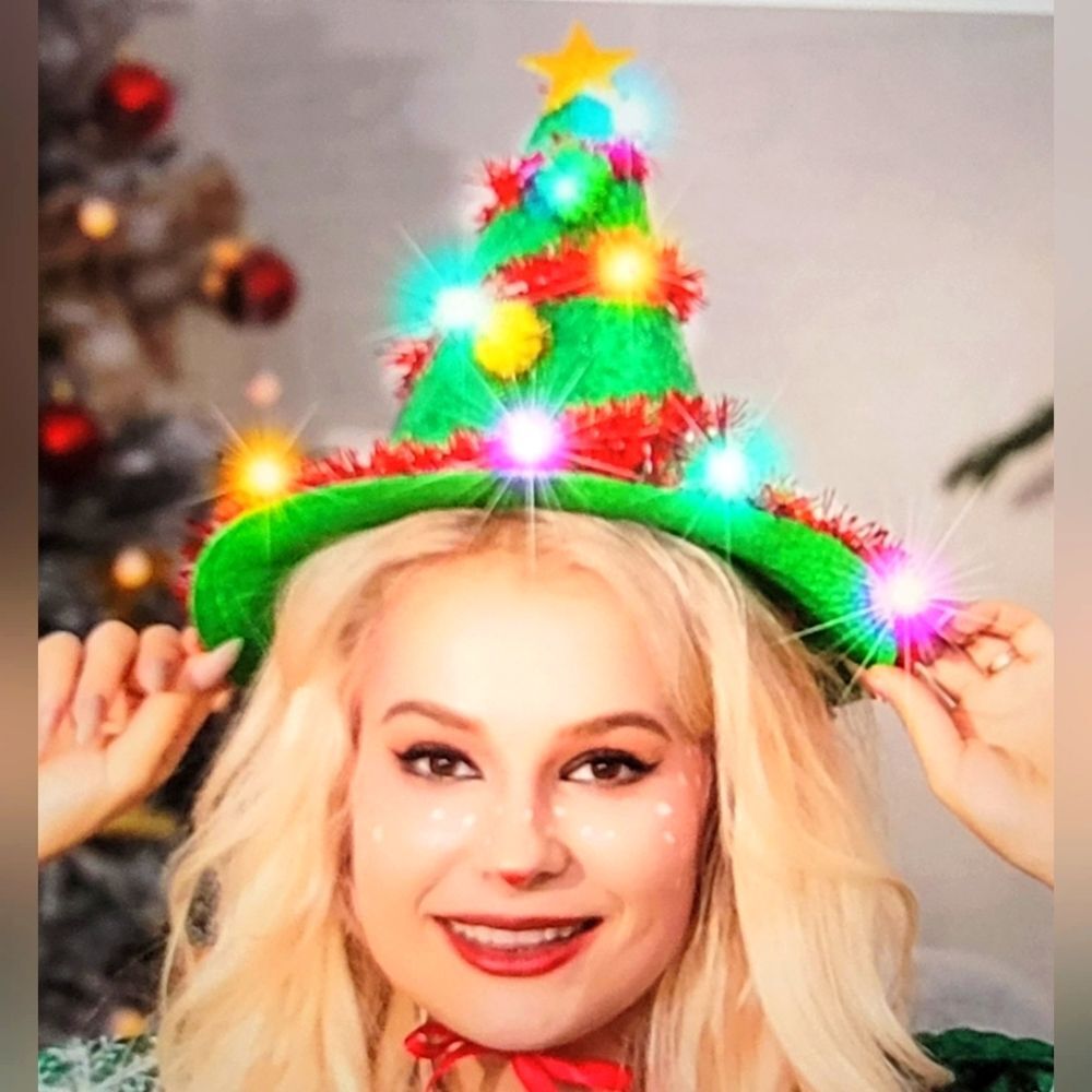 Festive Spiral Christmas Tree Hat